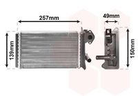 VAN WEZEL 58006062 - Radiador de calefacción