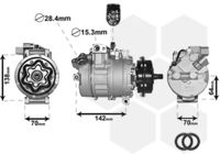 VAN WEZEL 5800K087 - Compresor, aire acondicionado