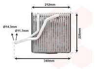 VAN WEZEL 5800V030 - Evaporador, aire acondicionado
