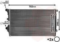 VAN WEZEL 58012206 - Radiador, refrigeración del motor