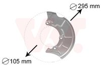 VAN WEZEL 5888371 - Chapa protectora contra salpicaduras, disco de freno