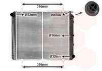 VAN WEZEL 59002038 - Radiador, refrigeración del motor