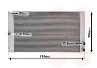 VAN WEZEL 59002141 - Radiador, refrigeración del motor