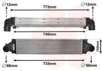 VAN WEZEL 59004173 - Radiador de aire de admisión