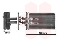 VAN WEZEL 74006082 - Radiador de calefacción