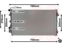 VAN WEZEL 76002021 - Radiador, refrigeración del motor