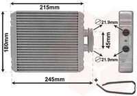 VAN WEZEL 76016700 - Radiador de calefacción