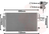 VAN WEZEL 82005156 - Condensador, aire acondicionado