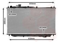 VAN WEZEL 83002016 - Radiador, refrigeración del motor