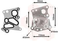 VAN WEZEL 30003701 - Radiador de aceite, aceite motor