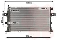 VAN WEZEL 37002329 - Radiador, refrigeración del motor