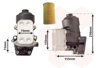 VAN WEZEL 58013721 - Radiador de aceite, aceite motor