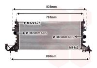 VAN WEZEL 37012704 - Radiador, refrigeración del motor