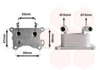 VAN WEZEL 43013702 - Radiador de aceite, aceite motor