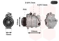 VAN WEZEL 3001K707 - Compresor, aire acondicionado