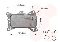 VAN WEZEL 30013705 - Radiador de aceite, aceite motor