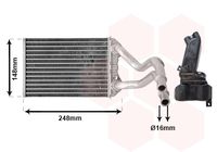 VAN WEZEL 07006147 - Radiador de calefacción