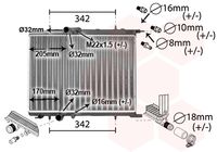 VAN WEZEL 40012300 - Radiador, refrigeración del motor