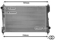 VAN WEZEL 17012311 - Radiador, refrigeración del motor