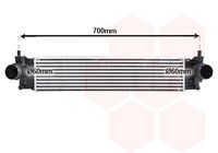 VAN WEZEL 58014704 - Radiador de aire de admisión