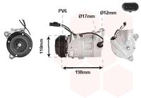 VAN WEZEL 0601K704 - Compresor, aire acondicionado