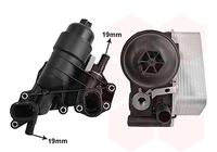 VAN WEZEL 33013709 - Radiador de aceite, aceite motor