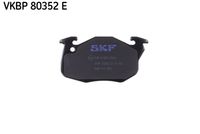 SKF VKBP 80352 E - Juego de pastillas de freno