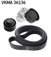 SKF VKMA 36136 - Juego de correas trapeciales poli V