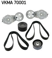 SKF VKMA 70001 - Juego de correas trapeciales poli V