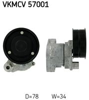 SKF VKMCV 57001 - Tensor de correa, correa poli V