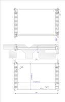 TYC 710-0030-R - Radiador, refrigeración del motor