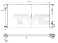 TYC 705-0001 - Radiador, refrigeración del motor