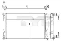 TYC 702-0012-R - Radiador, refrigeración del motor