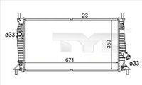 TYC 710-0056-R - Radiador, refrigeración del motor