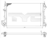 TYC 725-0009 - Radiador, refrigeración del motor