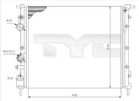 TYC 728-0026 - Radiador, refrigeración del motor