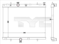 TYC 726-0019-R - Radiador, refrigeración del motor