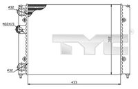 TYC 737-0039 - Radiador, refrigeración del motor