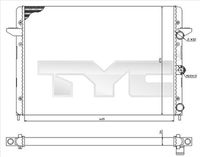 TYC 737-0005 - Radiador, refrigeración del motor