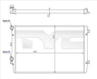 TYC 737-0072-R - Radiador, refrigeración del motor