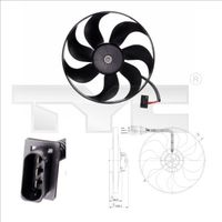 TYC 802-0009 - Ventilador, condensador del aire acondicionado