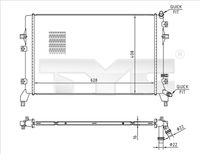 TYC 737-0066 - Radiador, refrigeración del motor