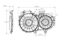 TYC 802-0053 - Ventilador, condensador del aire acondicionado