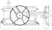 TYC 820-0002 - Ventilador, condensador del aire acondicionado