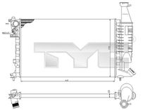 TYC 705-0069 - Radiador, refrigeración del motor