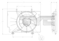 TYC 810-0042 - Ventilador, condensador del aire acondicionado