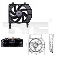 TYC 810-0029 - Ventilador, condensador del aire acondicionado