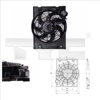 TYC 825-0014 - Ventilador, condensador del aire acondicionado