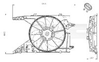 TYC 828-0002 - Ventilador, condensador del aire acondicionado