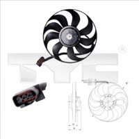 TYC 837-0022 - Ventilador, condensador del aire acondicionado